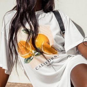 Fruity Mini Dress White